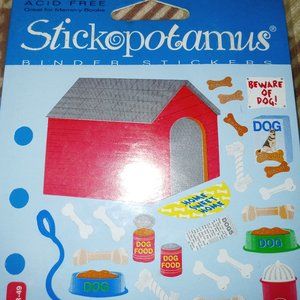 STICKOPOTAMUS Binder stickers New Vintage Dog items
